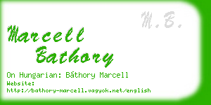 marcell bathory business card